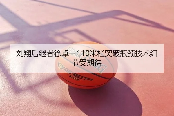 刘翔后继者徐卓一110米栏突破瓶颈技术细节受期待